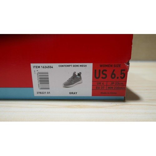 6188 - A pair of Puma Contempt demi mesh women's grey trainers ( UK Size 4) with box  (329)  * This lot is ... 