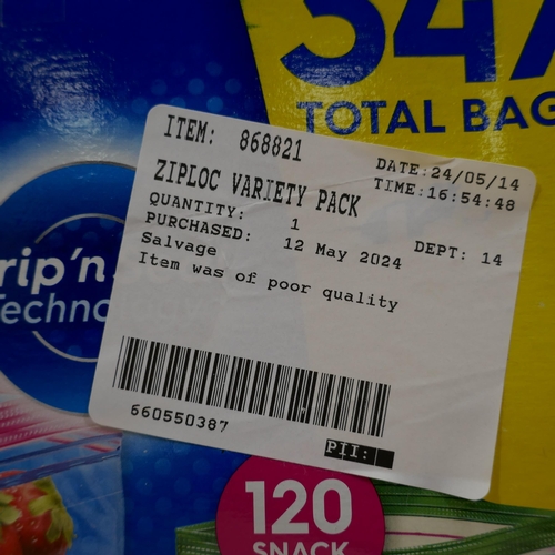 6359 - Ziploc Variety Bags and 2 Thermoflasks  (329-57)   * This lot is subject to vat