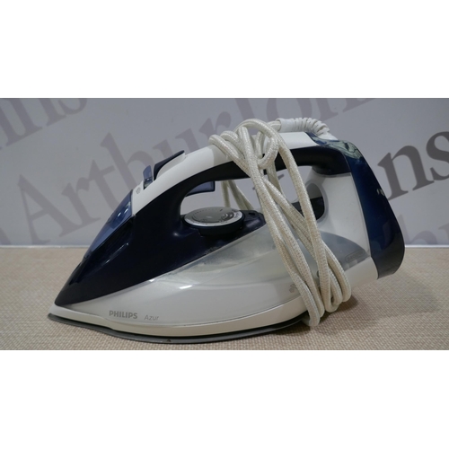 6361 - Philips Handheld Steamer and a Philips Azur Steam Iron   (329-39,41)   * This lot is subject to vat