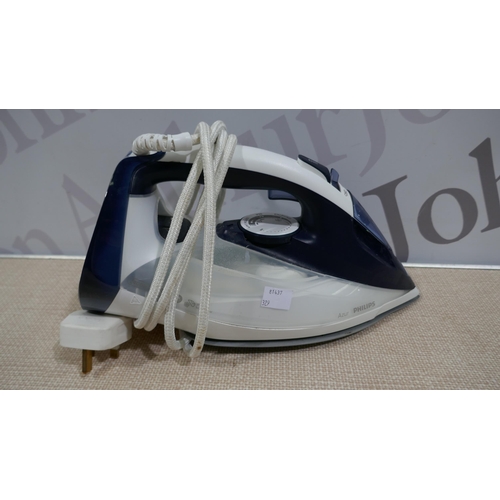 6361 - Philips Handheld Steamer and a Philips Azur Steam Iron   (329-39,41)   * This lot is subject to vat