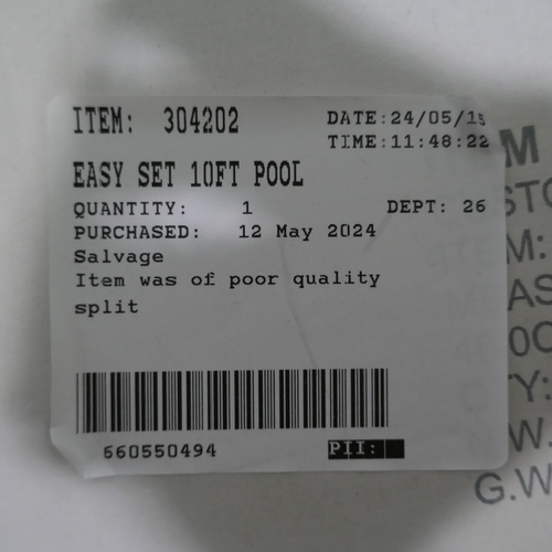 6364 - Two Intex Castle Bouncers and an Easy Set 10Ft Pool (No Pump) (329-37,444,445)   * This lot is subje... 