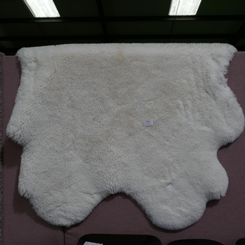 6383 - Quad Faux Fur Rug  (329-190)   * This lot is subject to vat