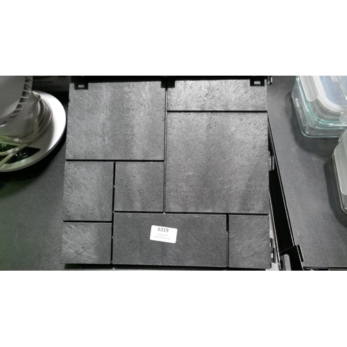 6319 - Easy Tile Deck Tiles (Mosaic Graphite)  (329-430)   * This lot is subject to vat