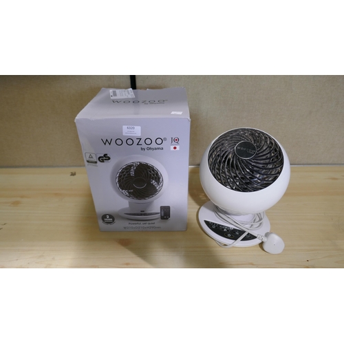 6320 - Iris Woozoo Desk Fan - No Remote  (329-220)   * This lot is subject to vat