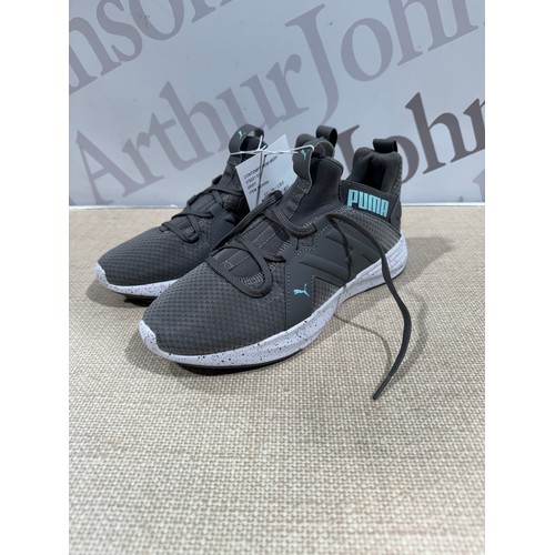 6244 - A pair of Puma Contempt demi mesh womens grey trainers ( UK size 6) with box (329)  * This lot is su... 