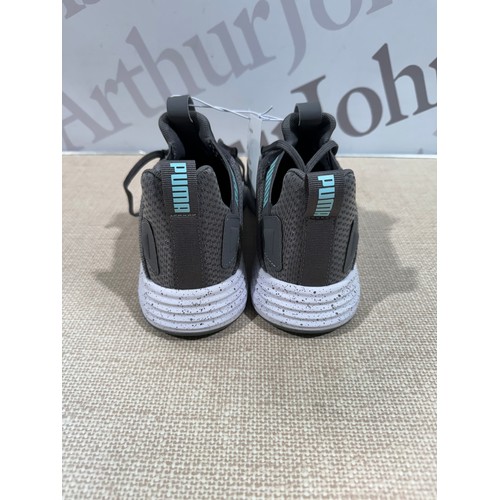 6244 - A pair of Puma Contempt demi mesh womens grey trainers ( UK size 6) with box (329)  * This lot is su... 