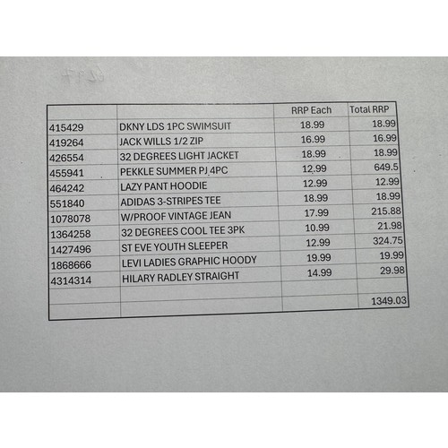 6297 - A pallet of clothing to include: Saint Eve, Pekkle, etc. (329)  * This lot is subject to vat