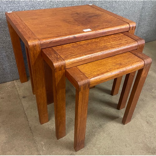 9 - A Danish teak nest of tables