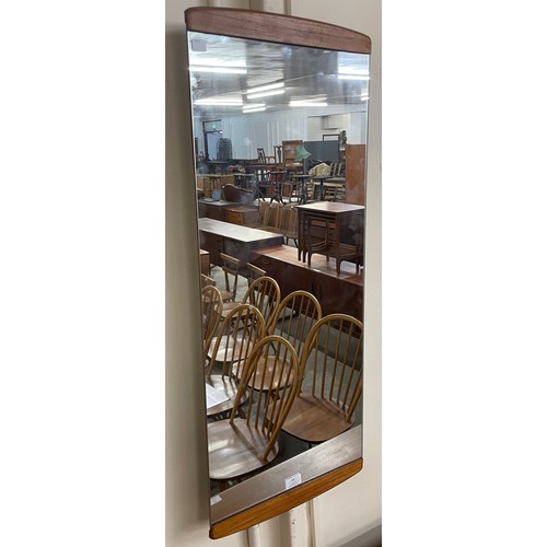 19 - A teak framed mirror