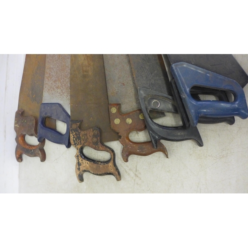 2002 - 16 assorted handsaws