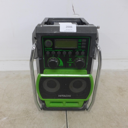 2006 - A Hitachi Koko UR18D5L, 18V, site radio with battery - no charger