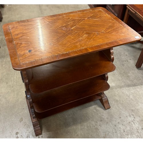 118A - An Edward VII mahogany two tier occasional table