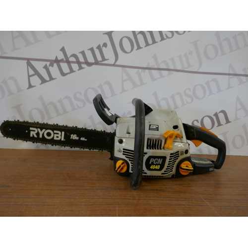 2149 - A Ryobi PLN4040 petrol chainsaw