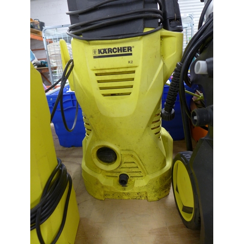 2236 - 5 assorted Karcher pressure washers including a K090, K2, K2 Compact, K5 Compact, etc.