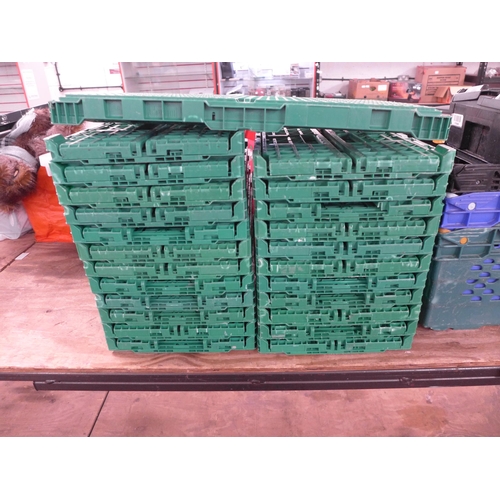 2270 - 30 various plastic storage crates