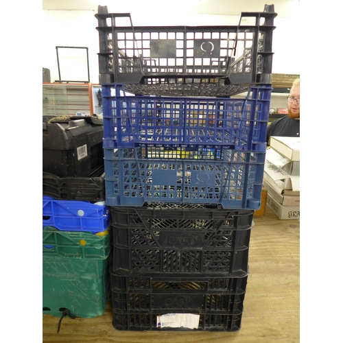 2270 - 30 various plastic storage crates