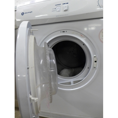 2110 - A white Knight C444A7W 7kg tumble dryer