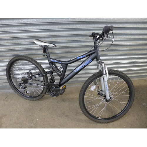 2117A - A Vertigo Eiger aluminium framed full suspension MTB with disc brakes and Shimano gear set  * Police... 