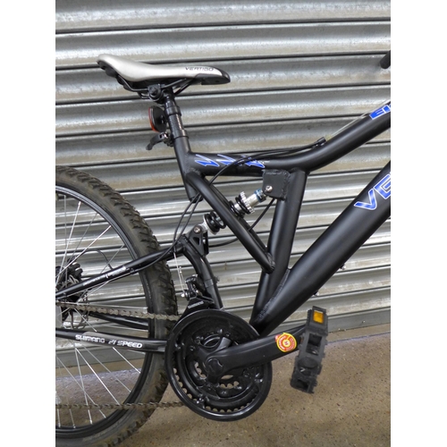 2117A - A Vertigo Eiger aluminium framed full suspension MTB with disc brakes and Shimano gear set  * Police... 