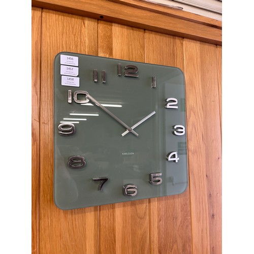 1456 - A Karlsson square vintage style wall clock