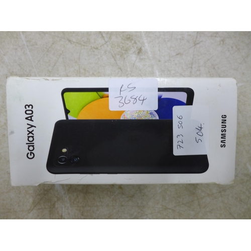 2067 - A boxed Samsung Galaxy A03 smart phone (SM-A035G-DSN)