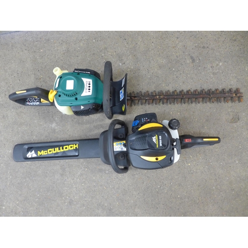 2161C - A McCulloch Superlite 4528 petrol driven hedge trimmer and an FPHT26-3 petrol driven hedge trimmer  ... 