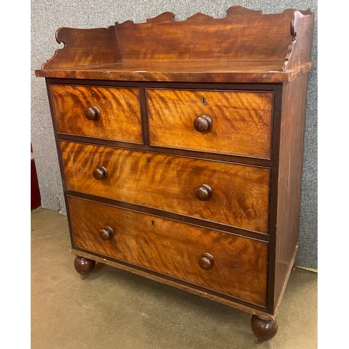 85 - A Victorian mahogany chest of drawers