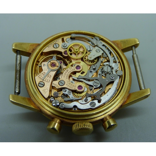 1034 - A rare 1962 18ct gold cased Omega Seamaster chronograph wristwatch, 321 calibre, 19584679, 32mm case... 