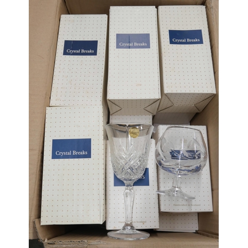 1086 - A box of Demma glass and Caithness glass drinking glasses, boxed **PLEASE NOTE THIS LOT IS NOT ELIGI... 