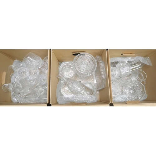 1105 - Three boxes of mixed crystal and glass **PLEASE NOTE THIS LOT IS NOT ELIGIBLE FOR IN-HOUSE POSTING A... 