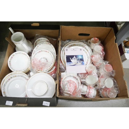 1110 - Two boxes of Royal Albert Belinda pattern tea and dinnerwares **PLEASE NOTE THIS LOT IS NOT ELIGIBLE... 