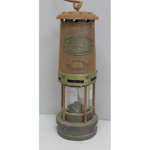 606 - A F. Thomas & Williams Ltd Type 1 miner's lamp