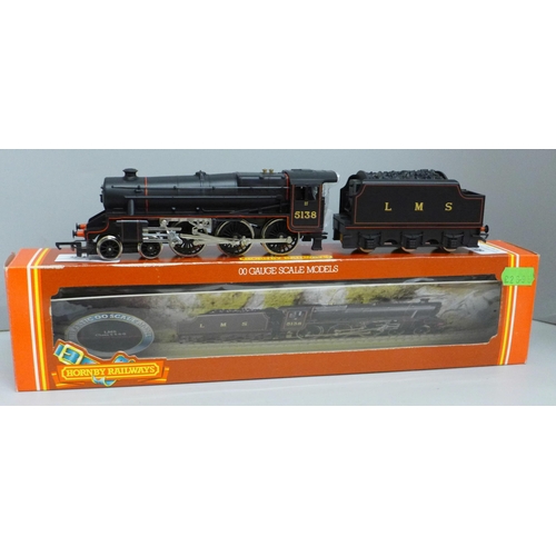 621 - A Hornby Railways R320 LMS Class 5 loco, black livery, boxed