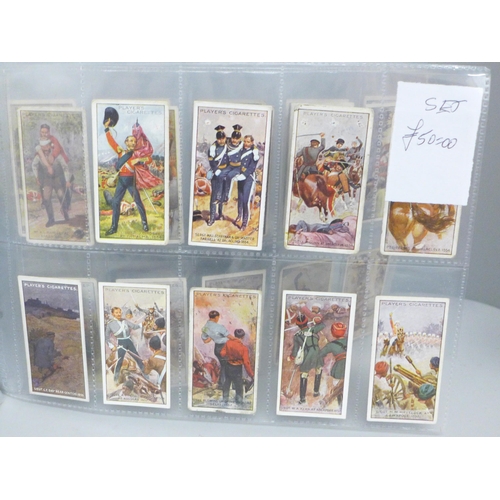 625 - Cigarette cards; 12 complete Players sets, including War Decorations, Drum Banners, Victoria Cross, ... 