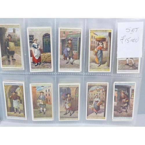 628 - Cigarette cards; 10 complete Players sets, including Kings & Queens, Thackeray, Cricket 1934 & 1938,... 