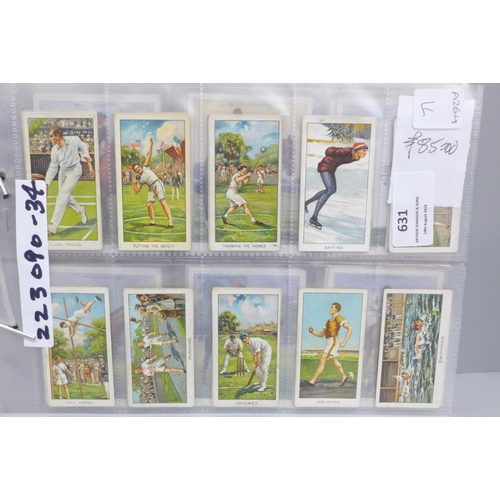 631 - Cigarette cards; 6 complete sport sets, including Boguslavsky, Players Speedway Riders; Horse Racing... 