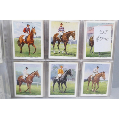 631 - Cigarette cards; 6 complete sport sets, including Boguslavsky, Players Speedway Riders; Horse Racing... 