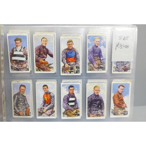 631 - Cigarette cards; 6 complete sport sets, including Boguslavsky, Players Speedway Riders; Horse Racing... 