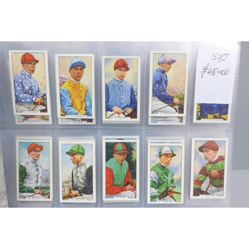 631 - Cigarette cards; 6 complete sport sets, including Boguslavsky, Players Speedway Riders; Horse Racing... 