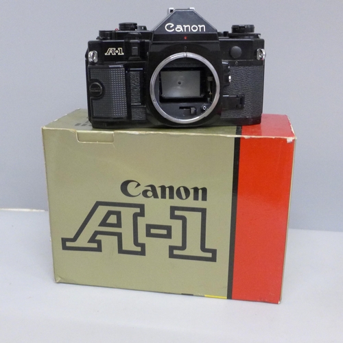 636 - A Canon A-1 camera body, boxed