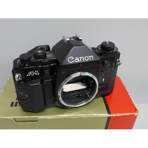 636 - A Canon A-1 camera body, boxed