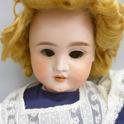 647 - An Armand Marseille 1894 AM DEP German bisque head doll together with another German bisque doll mar... 