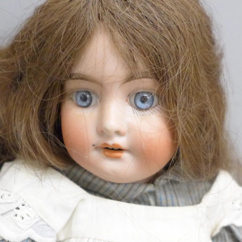 647 - An Armand Marseille 1894 AM DEP German bisque head doll together with another German bisque doll mar... 