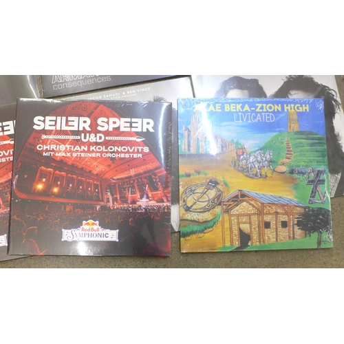 651 - A collection of new and sealed LP records, Seiler Speer x2, Akae Beka-Zion High, Jacob Samuel and Be... 