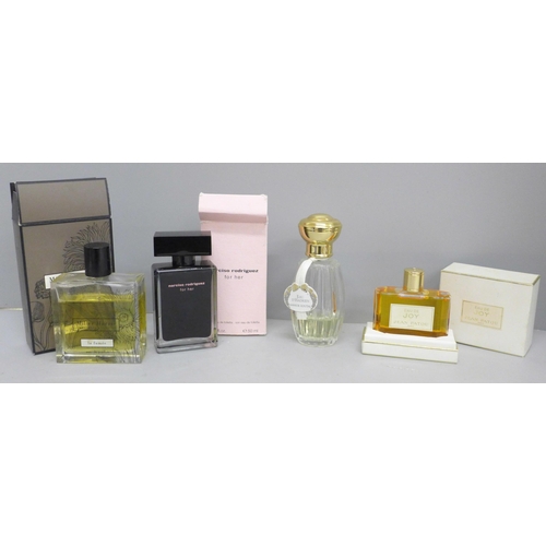 658 - Perfumes; Narciso Rodrigues, Jean Palou, Miller Harris and Annick Goutal