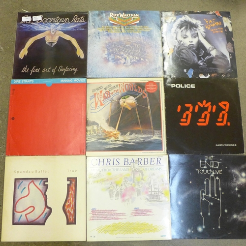 659 - A collection of LP records; Asia, Street Walkers, Creedence Clearwater Revival, Tangerine Dream, Cat... 