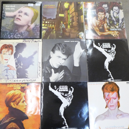 663 - A collection of David Bowie, The Beatles, Velvet Underground and other LP records