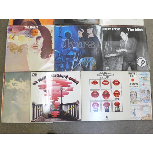 663 - A collection of David Bowie, The Beatles, Velvet Underground and other LP records