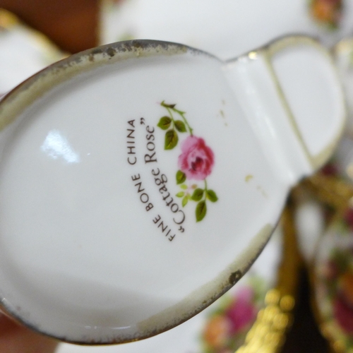 667 - A collection of Royal Albert Old Country Roses, six setting with soup bowls and plates and a Rose Ga... 