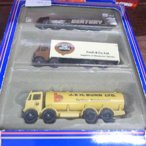 668 - Five Corgi Roadscene articulated lorries and three others, boxed